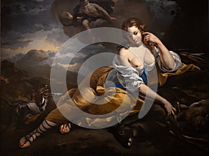 Jupiter Notices Callisto, paint by Nicolaes Berchem